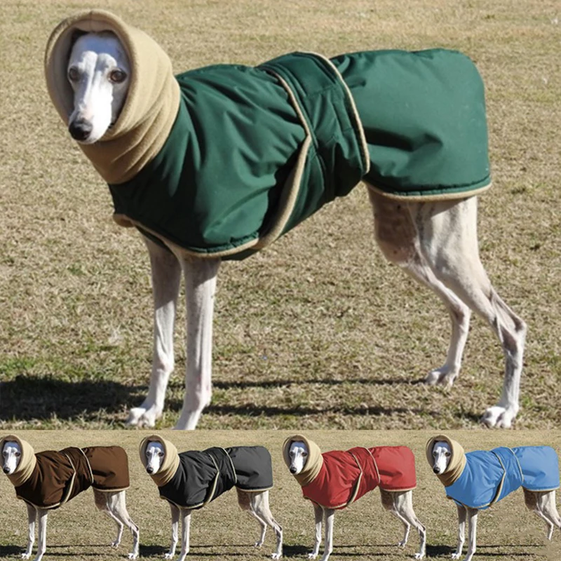 Dog Clothes Waterproof Super Warm Thick Dog Vest Jacket For Medium Large Dogs Greyhound Wolfhound Shepherd Coat Pet Clothing