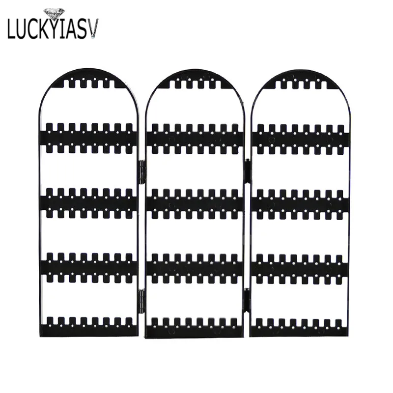 3B-180 holes 120/180/240/360 отверстия Пластик Прозрачные Серьги Шпильки Дисплей стойки складной Экран, серьги, ювелирное изделие, Дисплей стенд держатель ящик для хранения - Цвет: 3B-180 holes