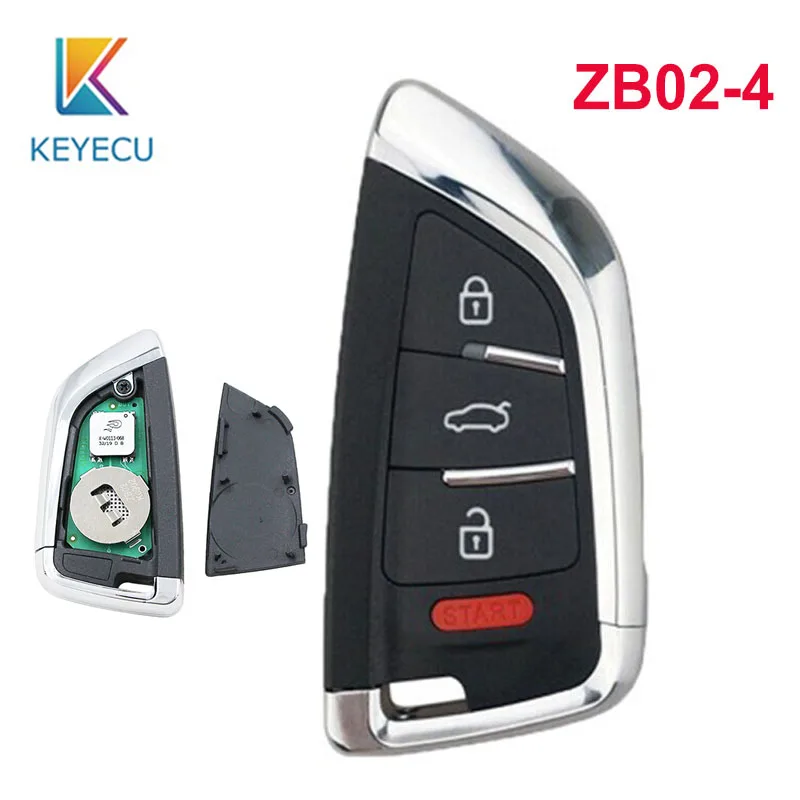 KEYECU KEYDIY Универсальный ZB02-4 KD умный ключ дистанционного управления для KD-X2 KD900 мини KD Автомобильный ключ дистанционного управления подходит для более чем 2000 моделей