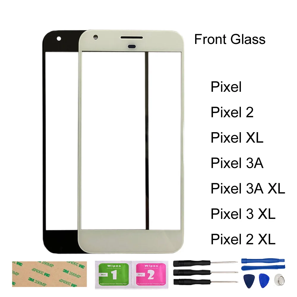

For Google Pixel 2 XL 3A 3AXL 2XL 3XL Front Panel Glass (No touch Screen) Outer Glass Panel