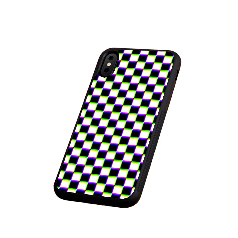 B6442 MaiYaCa checkered checkerboard Flame soft edge phone cases for iPhone 11 pro max 5s SE 6s 7 8 plus XR XS MAX TPU cover case - Цвет: B6442