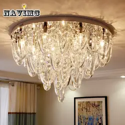 Роскошный гостиная кристалл потолочный светильник простой пост современная спальня потолочный светильник Европейский ресторан лампа
