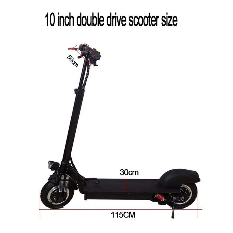 

10-inch Off Road Electric Scooter Adult 48V 1000W Strong powerful new Foldable Electric Bicycle scooter