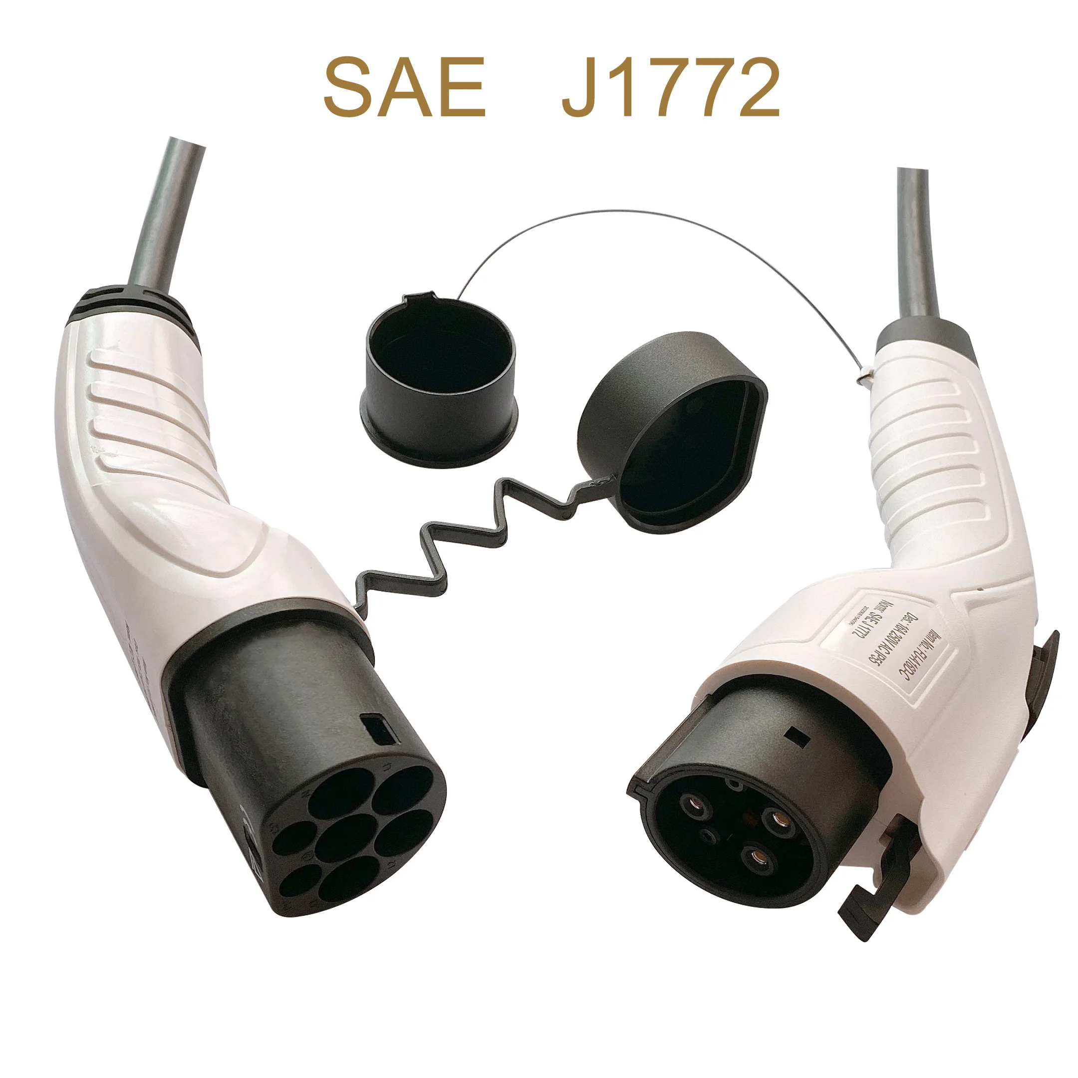 EV charger cable SAE J1772 conforms to IEC 62196-2