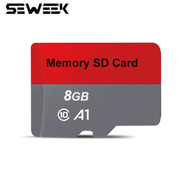 SEWEEK карта памяти Micro-sd-карта 256 ГБ 16 ГБ 32 ГБ 64 Гб класс 10 TF карта для phon/планшетов/gps/КПК/dvr/камера - Емкость: 8 Гб