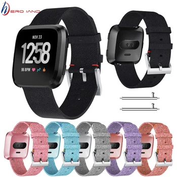 

For Fibit Versa Band Nylon Woven Fabric SmartbandStrap For Fitbit Versa 2 / Versa Lite Smart Watch Accessories