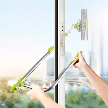 

High-rise Window Cleaning Glass Cleaner Brush For Washing Window Squeegee Microfiber Extendable Window Scrubber Cleaning Robot