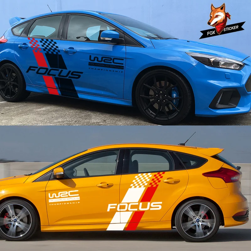 2 шт. наклейки на дверь автомобиля Ford Focus 3 1 MK2 MK3 MK1|Наклейки автомобиль| |
