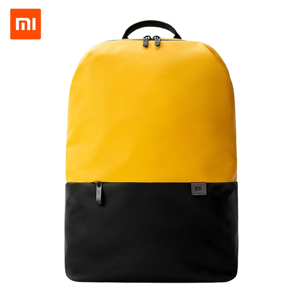 Продажа Оригинальный Простой повседневный рюкзак Xiaomi, вместительный рюкзак для путешествий, водонепроницаемый, 15,6 дюймов, для ноутбука, на ощупь, т...