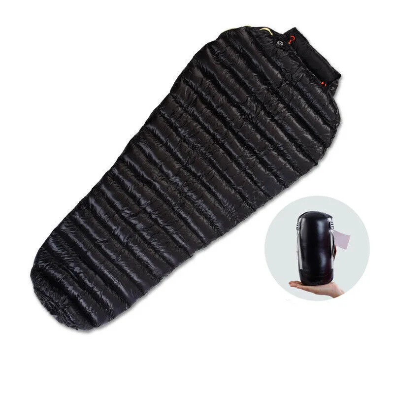 Goose Down Sleeping Bag AEGISMAX Mummy Comfortable Portable Outdoor 3 Season Ultra-Light 11 Degree 180cm/200cm