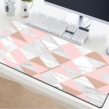 

Yuzuoan Programming Mousepad Pink Geometric Simple Laptop Peripheral Game Player Dedicated Keyboard Pad Table Mat Rug Mat 60x30