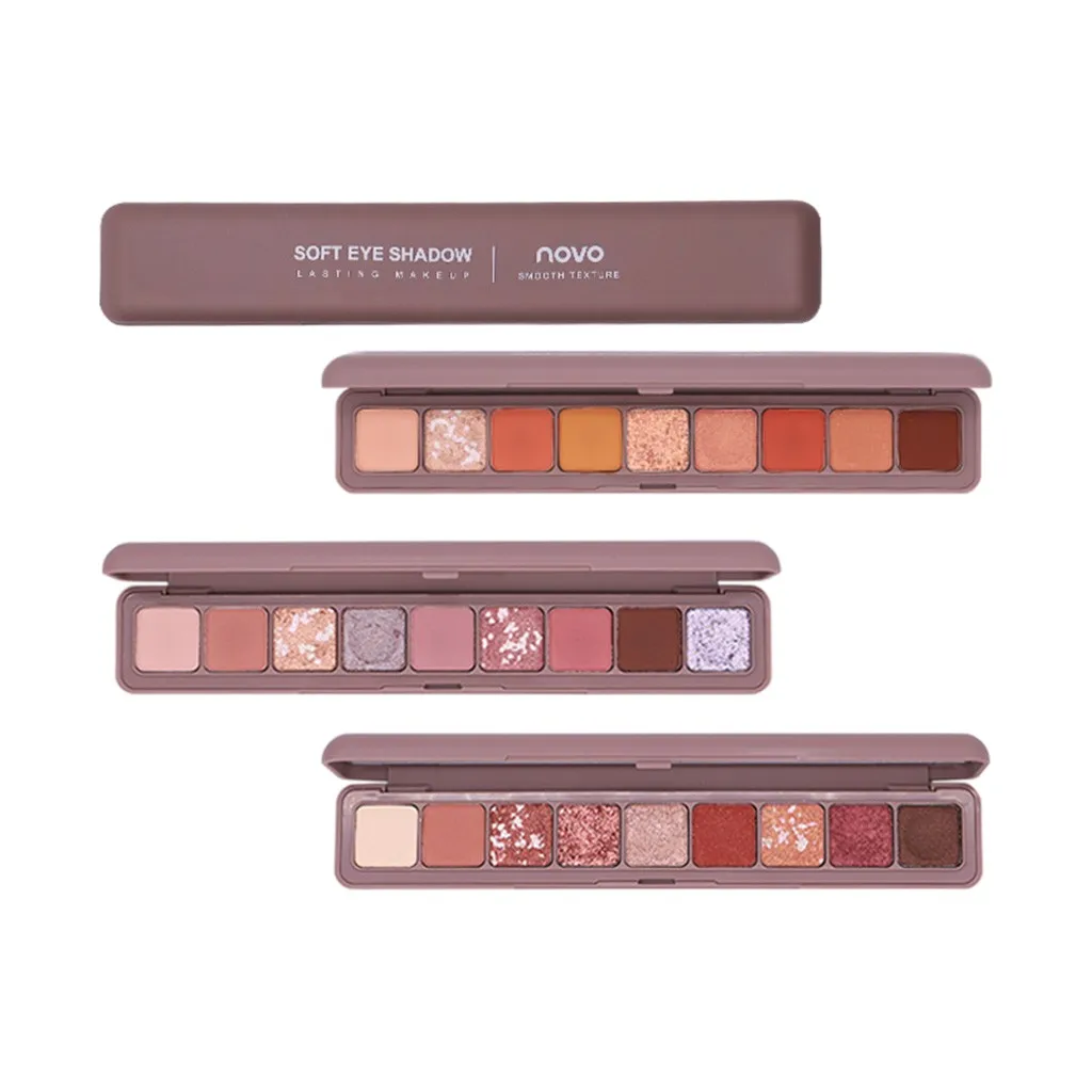 Тени для век Pallete Trend Flash матовый жемчуг поляризованные тени для век клавиатура водонепроницаемый стойкий эффект кончик пальца 9 цветов Y808