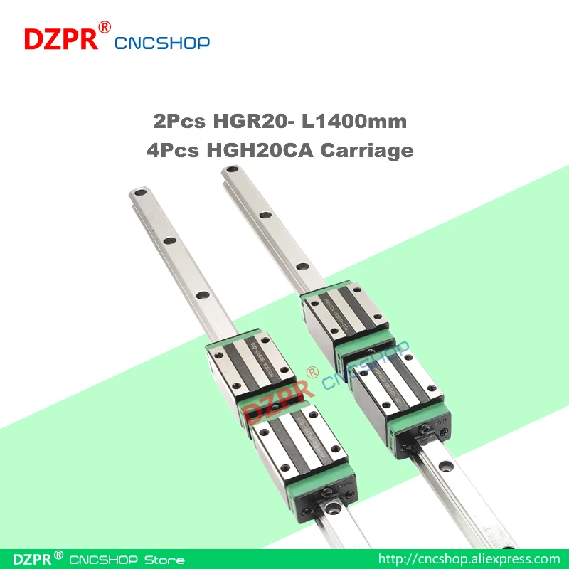 

Precision Linear Guide HGR20 1400mm 55.12in Rail HGH20CA Carriage Slide for CNC engraving robot Woodwork laser textile machine