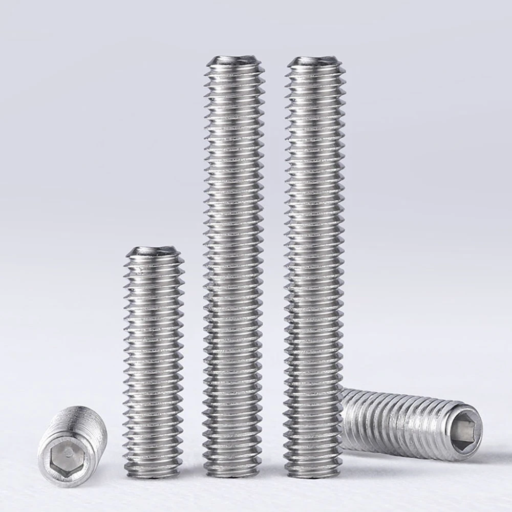 Stainless Steel Socket Set Screw with Cup Point Hexagon Jack Screws 304