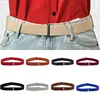 Adjustable Size Flat Buckle Elastic Waist Belt Jeans Pant Belt  Women Belt No Show Stretch Belt Invisible Belt Slim Elastic Band ► Photo 2/6