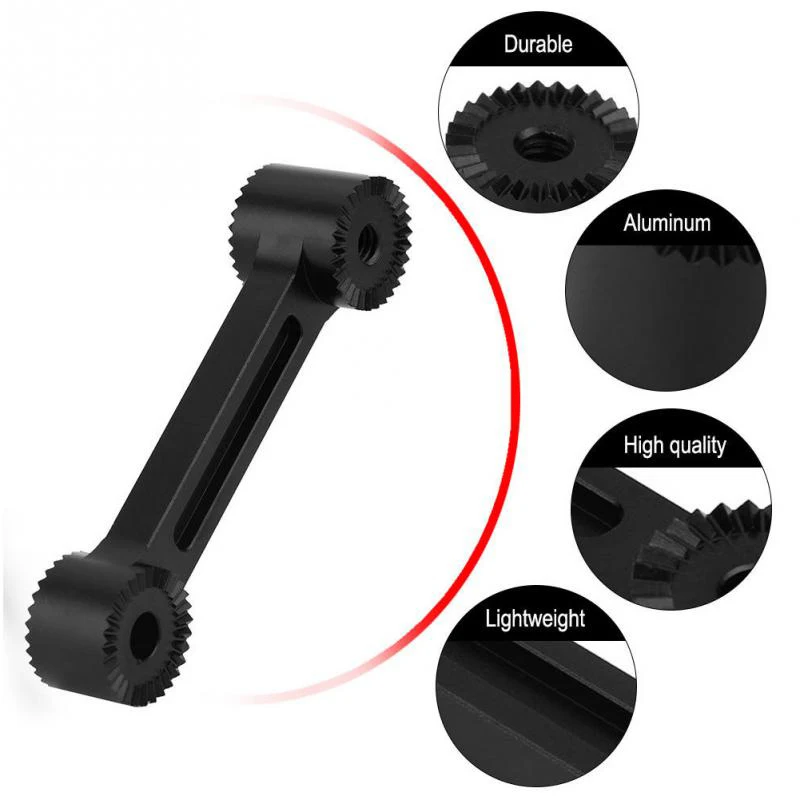 For DJI OSMO Pro Handheld Gimbal Modification Accessories Black Aluminium Alloy Universal Extension Arm
