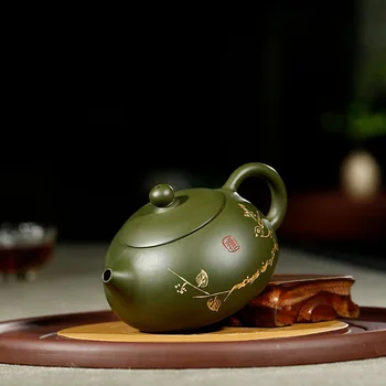 

Upscale Retro tea set purple clay xi shi teapot Teaware decoration pot Authentic full handmade Chinese yixing purple sand teapot