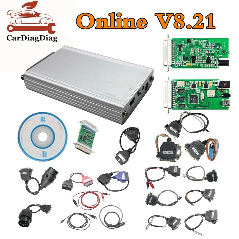 Universal ECU Repair Tool Carprog V8.21 V10.93 Full Set 21 Adapter Online Carprog 8.21 Chip Programmer For Airbag/Radio/IMMO | Автомобили