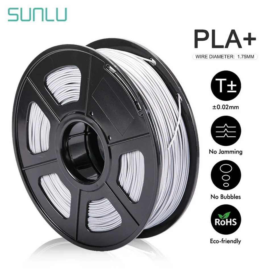 

SUNLU 1.75mm PLA PLUS 3d Printing Filament 1kg 3D Printer Supplies Plastic PLA 3d Pen Materials Good Toughness