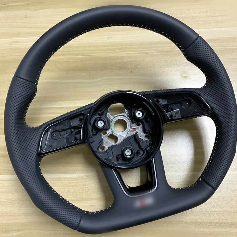 Fully Perforated Leather Steering Wheel Fully for Audi RS3 RS4 RS5 A3