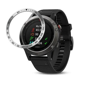 

Watch Ring Adhesive Cover Anti Scratch Metal Case For Garmin Fenix 5/Fenix 5plus