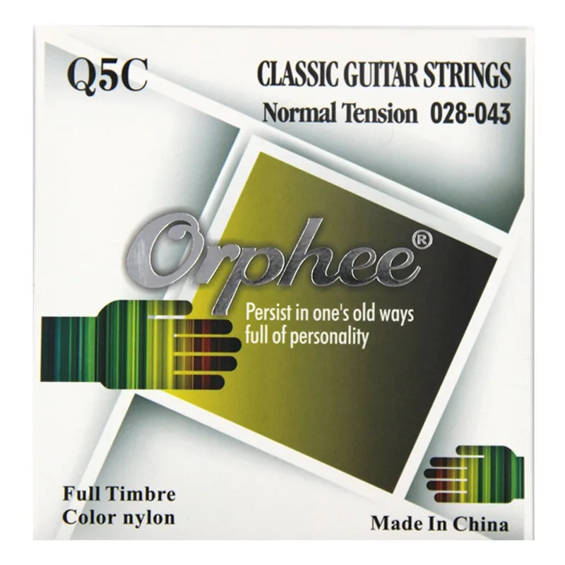 Orphee Q5C 028-043 Classical Guitar Strings Color Nylon and Silver Alloy Vacuum Packaging (028 032 040 030 035 043) | Спорт и