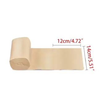 

10 Rolls Toilet Paper No Fluorescent Original Bamboo Pulp Paper 4-Ply Sheets 50JF