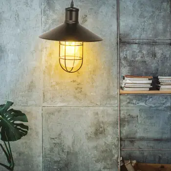 

AC 85-265V E27 Base LED Pendant Light Vintage Iron Hanging Lamp For Cafe Bar Home Lamp