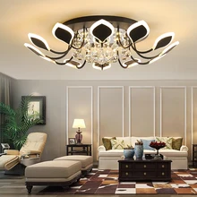 Living Room Lamp Crystal Ceiling Light Modern Household Lighting Simple Atmospheric Round led Ceiling Lamp Bedroom Ceiling Lamps modern minimalist fashion crystal living room lamp designer luxury atmospheric bedroom study ceiling lamp led lighting fixture