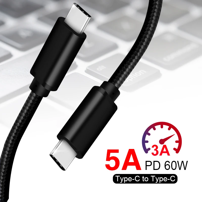KU2 60 Вт PD кабель быстрой смены 5А usb кабель супер зарядное устройство кабель type-C USB PD USB кабель для зарядки данных 1 м для XIAOMI для HUAWEI