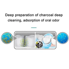 10 шт./компл. Ультра мягкий бамбукового угля нано Зубная щётка электрическая зубная щетка уход за зубами ежедневный уход V9-Drop