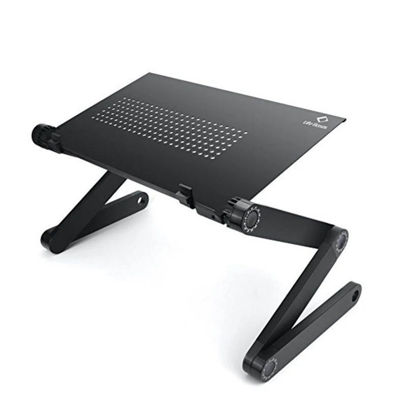 Черный Подставка для ноутбука компьютерный стол складной стол escritorio mesa plegable mesa ordenador Table pliante biurko tafel - Цвет: Черный