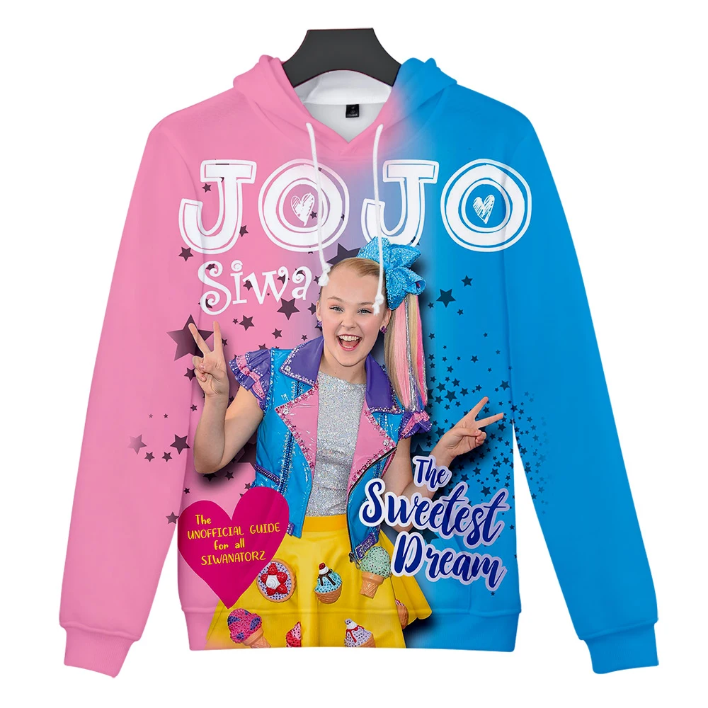 JOJO SIWA толстовки с 3D принтом для женщин/мужчин с длинным рукавом толстовки с капюшоном Лидер продаж Популярные уличные толстовки на заказ