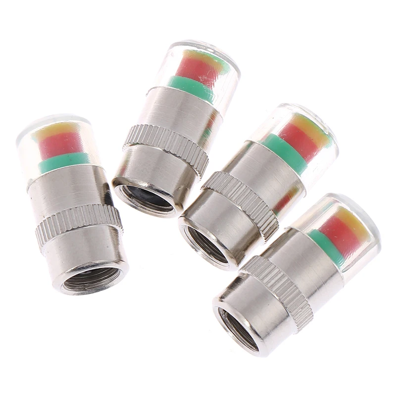 

4pcs/Lot Tire Pressure Monitor Pressure Gauge Cap Sensor Indicator Alert Monitoring Tools Kit