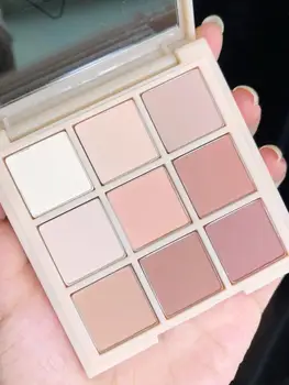 

VONGEE 9 Colors Fashion Eyeshadow Palette matte eyeshadow Pallete Glitter Eyeshadow Nude Long-lasting makeup cosmetics TSLM1