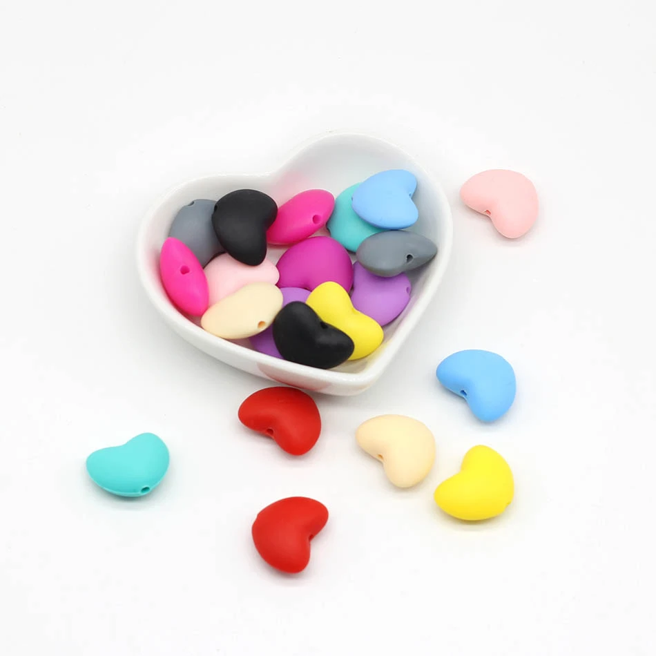 

30pc Handmade Baby Pacifier Chain Silicone Nipples Custom Accessories Love Silicone Beads Pacifier Food Grade Silicone Baby Gift