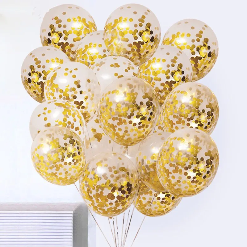 Rose Gold Konfetti Luftballons 12 Zoll Transparent Luftballons Geburtstag 