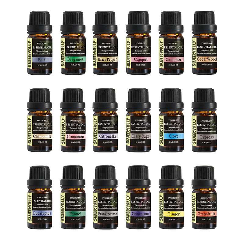 10ml Vanilla Essential Oil Aromatherapy Diffusers Oil Organic Body Relieve Stress for Air Freshening Help Sleep Essential Oils