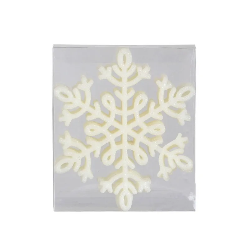 8 шт. гирлянда украшения ремесла блестящие рождественские орнаменты снежинки венок на рождественскую елку зимние праздничные