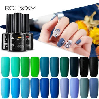 

ROHWXY UV Gel Nail Polish For Manicure Tools Semi Permanent Gel Varnish For Stamping Colors Nail Enamel Gel For Nail Art DIY Des