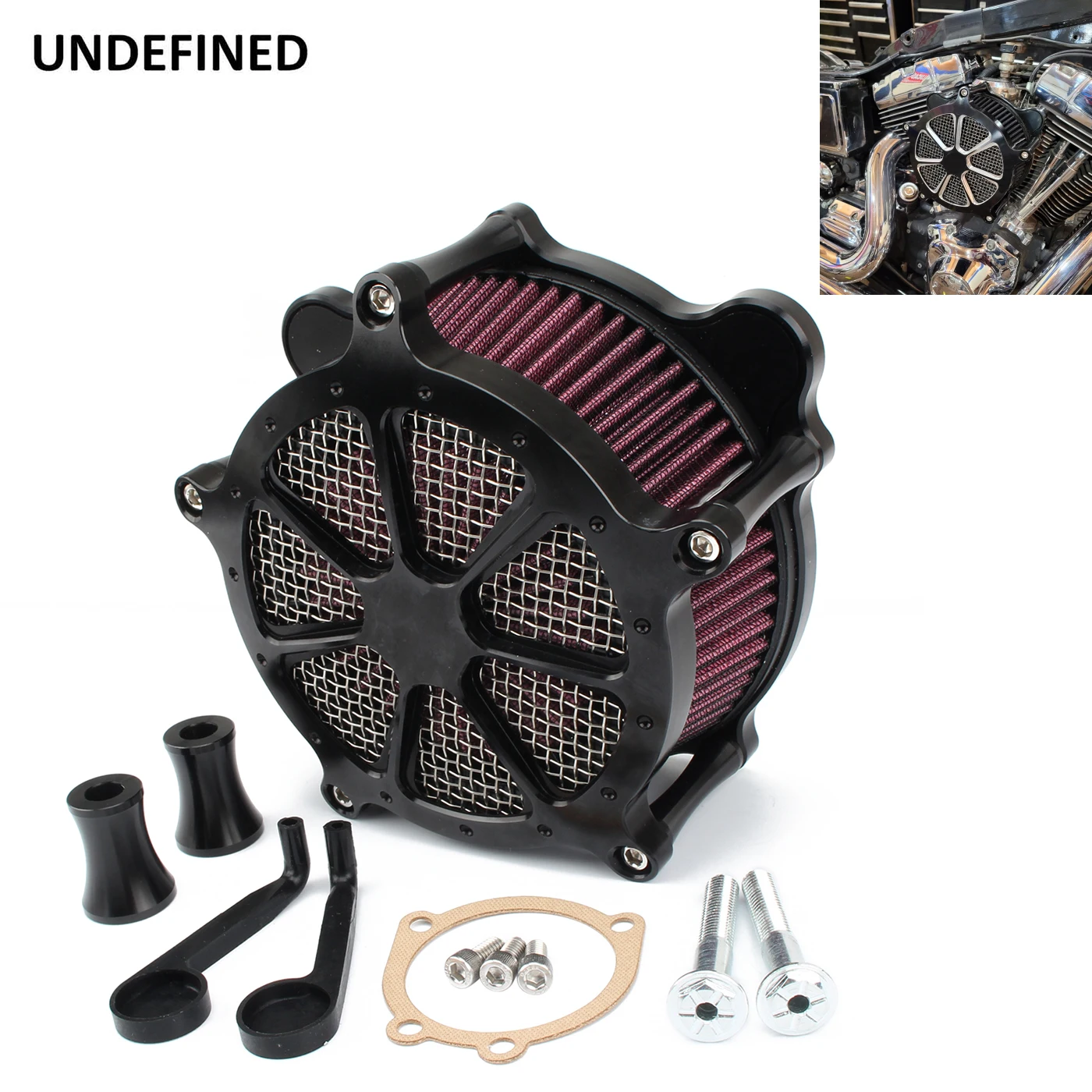 

Air Filters Black CNC Intake Air Cleaner Filter for Harely Dyna FXR Breakout Softail Fatboy Touring Road King EVO Twin Cam 93-15