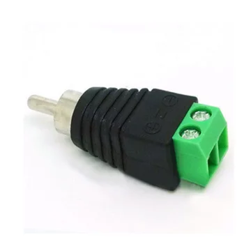

Small Cable Portable AV Screw Terminal Speaker Jack Male Replace Plug Accessories Audio Connector Wire Metal Video Adapter