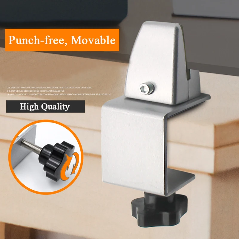 Adjustable Screen Clip Holder Office Desk Divider Thickened Clip Clamp