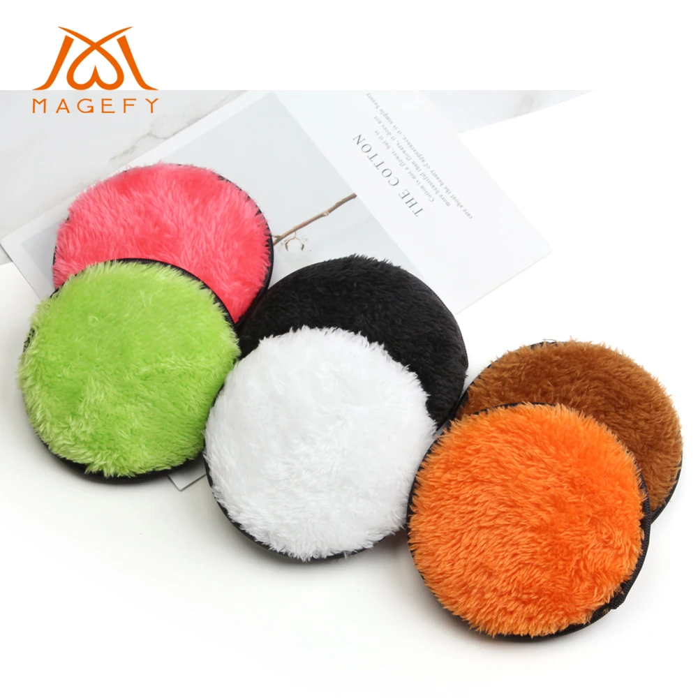 

2 Pcs Make up Remover Microfiber Cloth Pads Remover Towel Face Cleansing Makeup Lazy Cleansing Powder Puff
