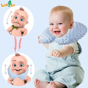 

Protable Soft U-Shape Travel Cushion Baby Pillow for Car Airplane Inflatable Neck Support Pillow Travel Accessories Protection