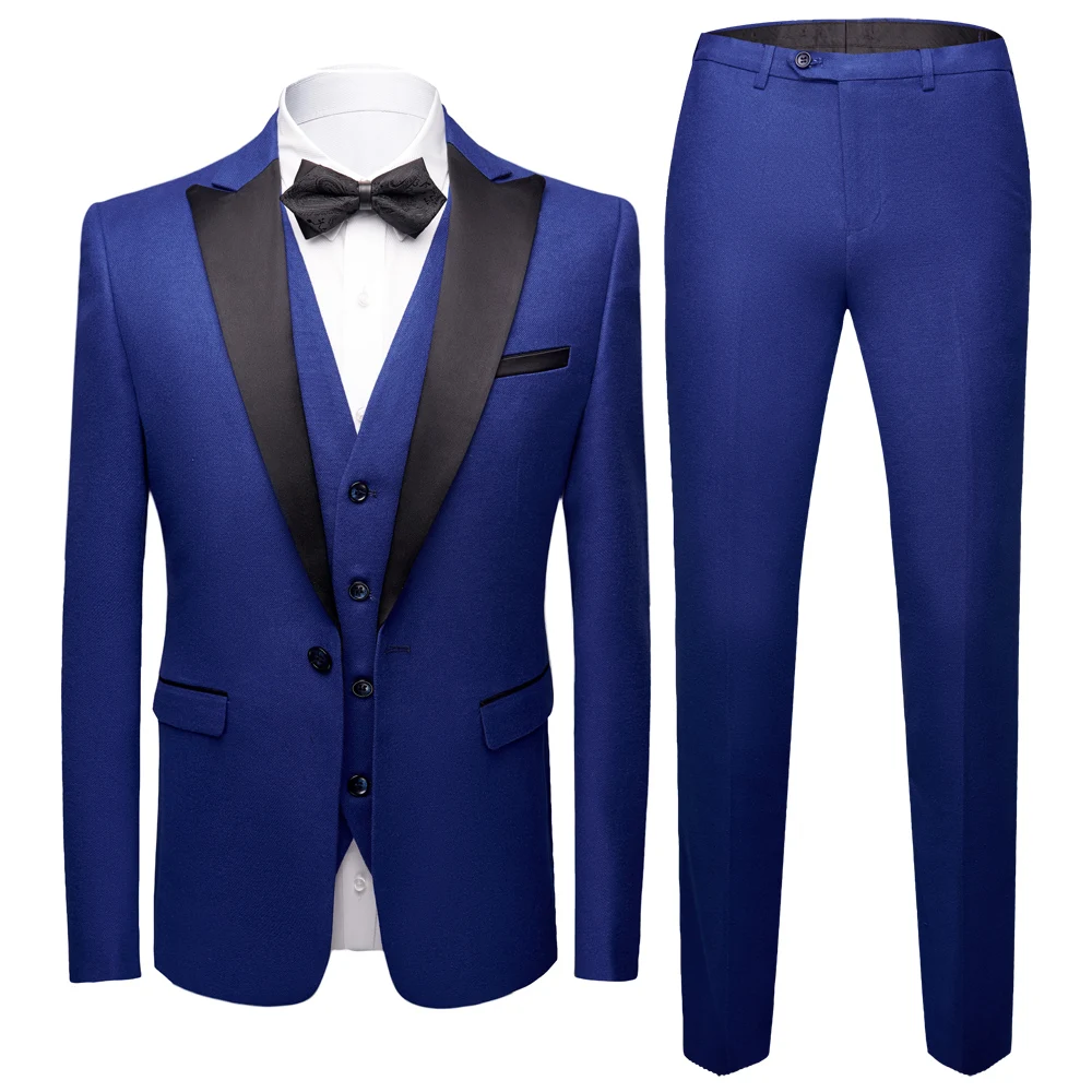 

Wedding suit luxyry Men suits for wedding Slim Fit suit 3 Peices set Formal groom suit men dress suit men's business suit