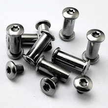 2 комплекта Diy нож Материал делая винт для ручки ножа заклепки хвостовик шлицевой винт стопорный винт из нержавеющей стали 21 Размер