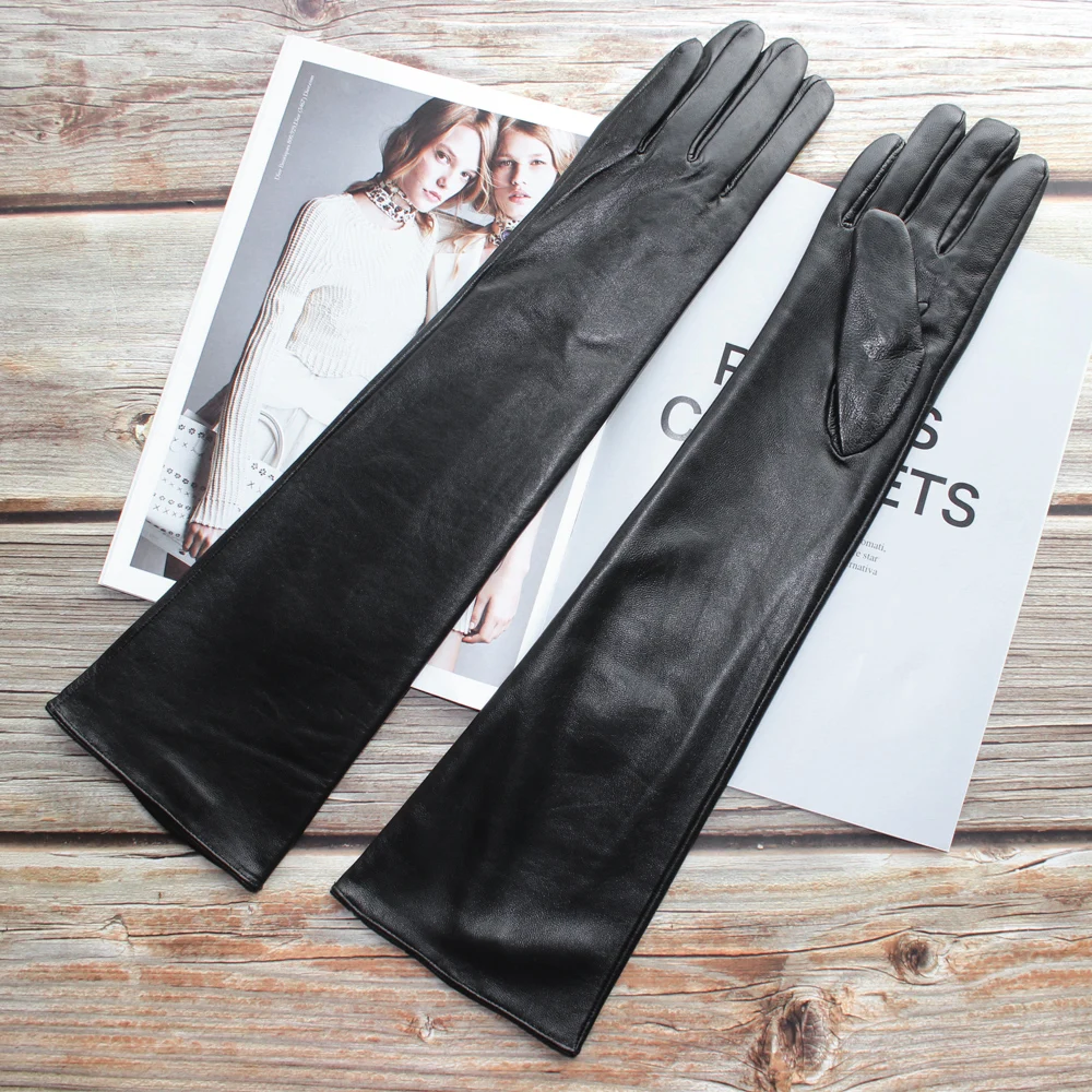 2 партнера новые длинные перчатки из овечьей кожи женские прямые стильные тонкие