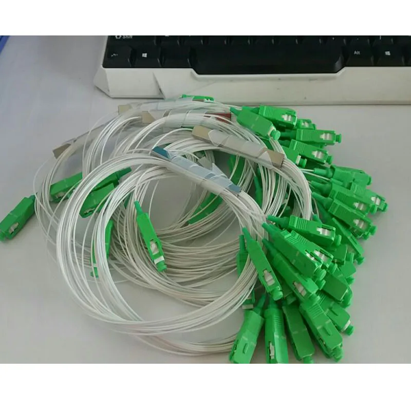 Волоконно-оптический разветвитель PLC 1x8 SC/APC мини блок 1*8 волоконный сплиттер 20 шт.