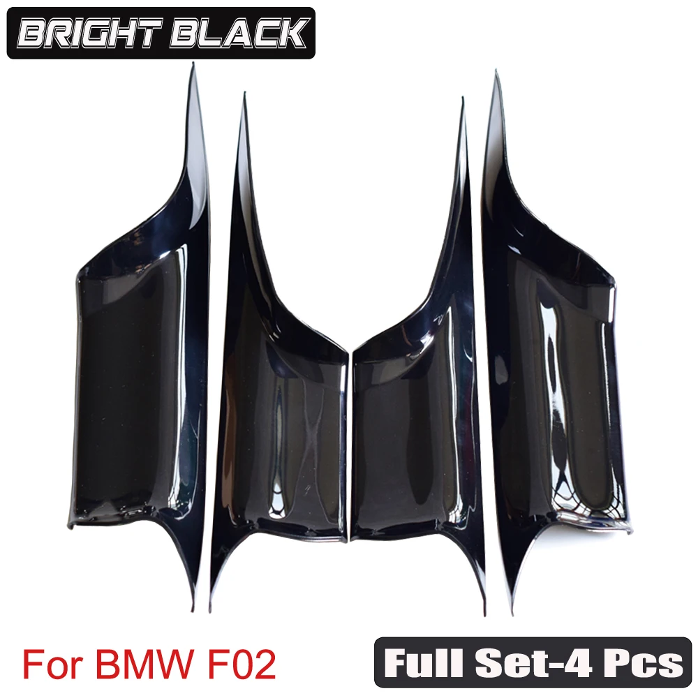 Fit For BMW f01 f02 7 Series 730 740 Carbon fiber ABS Plastic Car Interior Door Handle Sedan Panel Pull Protective Frame Cover